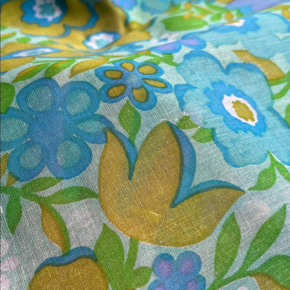 1960’s-1970’s Floral Vintage Patterned Fabric - 3 yards 44” Wide